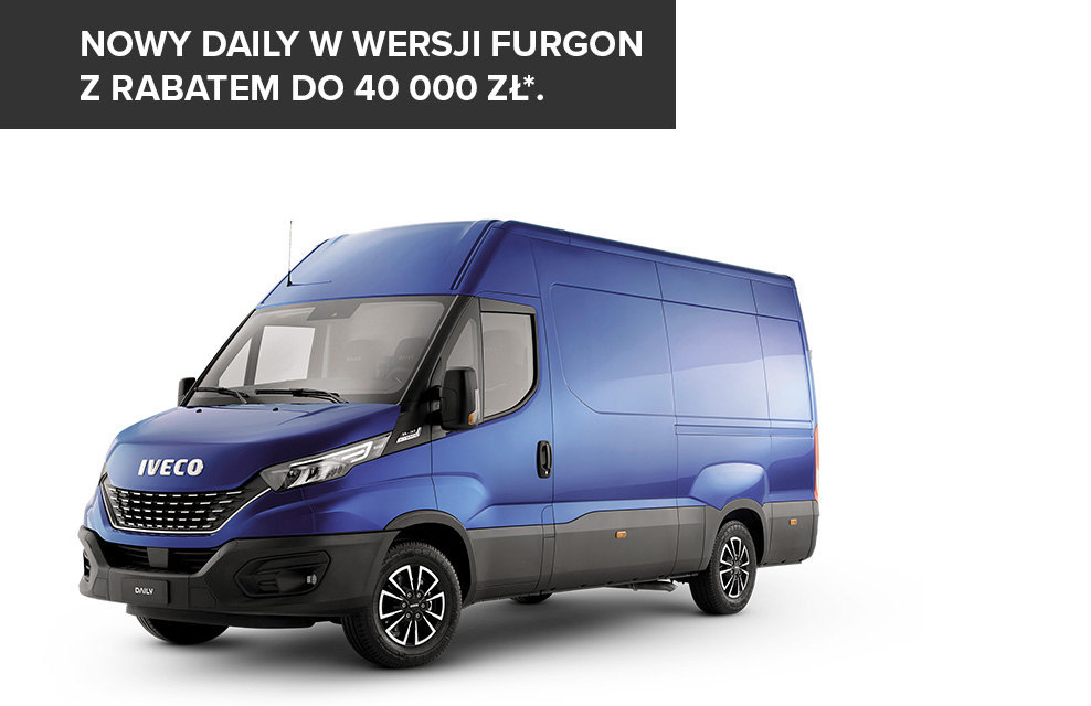 Nowy Daily w wersji furgon z rabatem do 40 000 zł!*